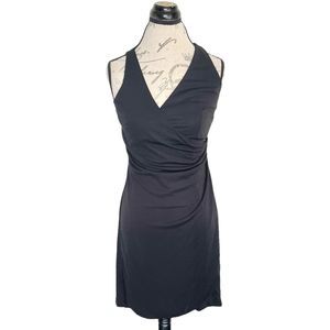 Express Womens Black Dress  Ruched Size 5 Size 6 Sleeveless Sheath Day Night Out